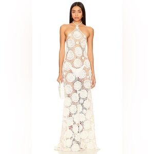 Tularosa Thalassa Cream Crochet Dress